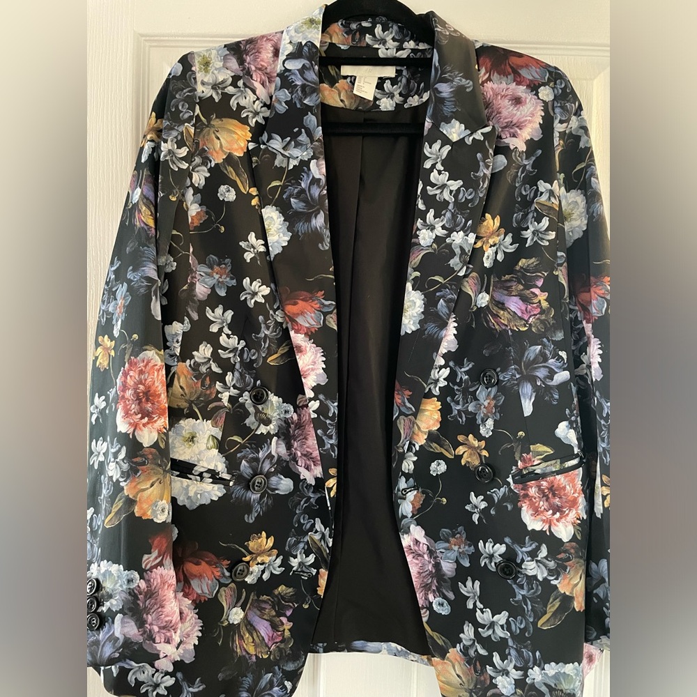 H&M Floral Women's Blazer size 6